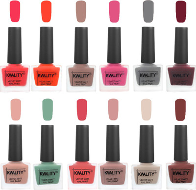 Kwality Nail Paints | Professional Nail Polish| Nail Paint Combo Set of 12 Pink Mania-Candy Orange-Salmon Run-Pink -Grey-Maroon-Salmon Pink-Mischievous Mint-Baby Pink-Salmon-Light Beige-Dark Tan(Pack of 12)
Kwality Nail Paints | Professional Nail Polish| Nail Paint Combo Set of 12 Pink Mania-Candy Orange-Salmon Run-Pink -Grey-Maroon-Salmon Pink-Mischievous Mint-Baby Pink-Salmon-Light Beige-Dark Tan(Pack of 12)