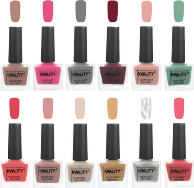 Kwality Nail Paints | Nail Polish| Nail Paint Combo Set of 12 Salmon Run-Pink -Grey-Maroon-Salmon Pink-Mischievous Mint-Baby Pink-Salmon-Light Beige-Beige-Silver-Nude Pink(Pack of 12)
Kwality Nail Paints | Nail Polish| Nail Paint Combo Set of 12 Salmon Run-Pink -Grey-Maroon-Salmon Pink-Mischievous Mint-Baby Pink-Salmon-Light Beige-Beige-Silver-Nude Pink(Pack of 12)