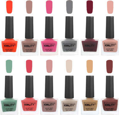 Kwality Nail Paints | Nail Polish| Nail Paint Combo Set of 12 Candy Orange-Salmon Run-Pink -Grey-Maroon-Salmon Pink-Mischievous Mint-Baby Pink-Salmon-Light Beige-Beige-Dark Tan(Pack of 12)
Kwality Nail Paints | Nail Polish| Nail Paint Combo Set of 12 Candy Orange-Salmon Run-Pink -Grey-Maroon-Salmon Pink-Mischievous Mint-Baby Pink-Salmon-Light Beige-Beige-Dark Tan(Pack of 12)