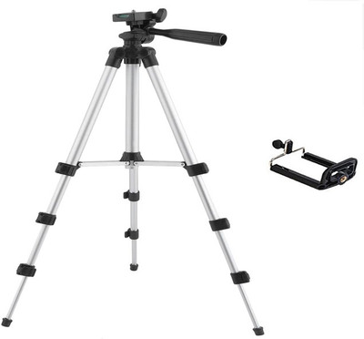 LIFEMUSIC Portable and flexible, ideal for outdoor, travel and timer shoots Built-in bubble level, making your tripod perfectly leveled Tripod, Tripod Kit(Silver, Black, Supports Up to 3000 g)
LIFEMUSIC Portable and flexible, ideal for outdoor, travel and timer shoots Built-in bubble level, making your tripod perfectly leveled Tripod, Tripod Kit(Silver, Black, Supports Up to 3000 g)