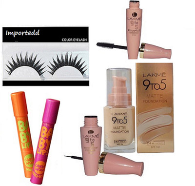 importedd Eyelashes, Baby Lip 2 9 to 5 Liner And Mascara, 9 to 5 Matte Foundation(Set of 6)
importedd Eyelashes, Baby Lip 2 9 to 5 Liner And Mascara, 9 to 5 Matte Foundation(Set of 6)