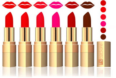 Forsure Sweet Red, Romantic Red, Red, Peach, Coffee, Brown Velvet Matte Lipstick(Sweet Red, Romantic Red, Red, Peach, Coffee, Brown)
Forsure Sweet Red, Romantic Red, Red, Peach, Coffee, Brown Velvet Matte Lipstick(Sweet Red, Romantic Red, Red, Peach, Coffee, Brown)