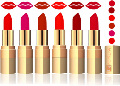 Forsure Sweet Red, Purple, Chocolate, Hot Red, Maroon, Mauve Velvet Matte Lipstick(Sweet Red, Purple, Chocolate, Hot Red, Maroon, Mauve)
Forsure Sweet Red, Purple, Chocolate, Hot Red, Maroon, Mauve Velvet Matte Lipstick(Sweet Red, Purple, Chocolate, Hot Red, Maroon, Mauve)
