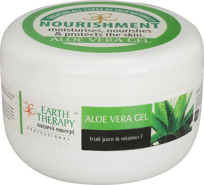 EARTH THERAPY Aloe Vera Gel With Fruit Juice & Vitamin E 50g(50 g)