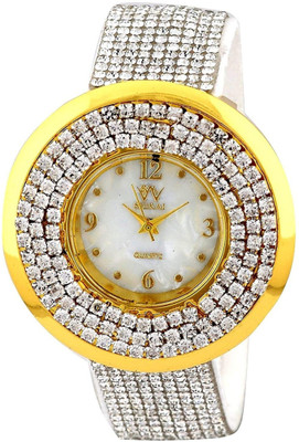 Pappi Boss White Unique Designer Full Diamond Studded Fancy Party Wear Leather Watch - For Women
Pappi Boss White Unique Designer Full Diamond Studded Fancy Party Wear Leather Watch - For Women