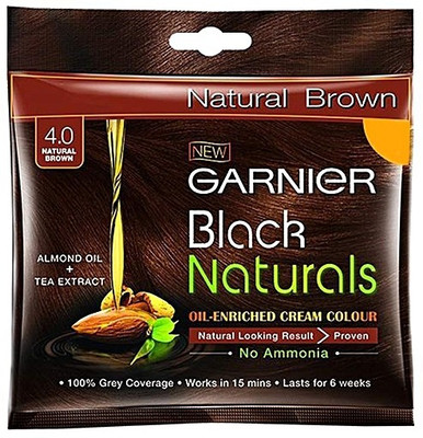 Garnier Black Natural 4.0 Natural Brown - Enriched Cream Colour 20ml Hair Color(Natural Brown)
Garnier Black Natural 4.0 Natural Brown - Enriched Cream Colour 20ml Hair Color(Natural Brown)
