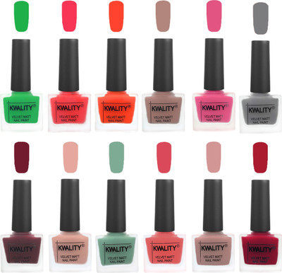 Kwality Nail Paints | Nail Polish| Nail Paint Combo Set of 12 Green-Pink Mania-Candy Orange-Salmon Run-Pink -Grey-Maroon-Salmon Pink-Mischievous Mint-Baby Pink-Salmon-Berry(Pack of 12)
Kwality Nail Paints | Nail Polish| Nail Paint Combo Set of 12 Green-Pink Mania-Candy Orange-Salmon Run-Pink -Grey-Maroon-Salmon Pink-Mischievous Mint-Baby Pink-Salmon-Berry(Pack of 12)