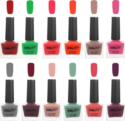 Kwality Nail Paints | Nail Polish| Nail Paint Combo Set of 12 Red-Green-Pink Mania-Candy Orange-Salmon Run-Pink -Grey-Maroon-Salmon Pink-Mischievous Mint-Baby Pink-Purple(Pack of 12)
Kwality Nail Paints | Nail Polish| Nail Paint Combo Set of 12 Red-Green-Pink Mania-Candy Orange-Salmon Run-Pink -Grey-Maroon-Salmon Pink-Mischievous Mint-Baby Pink-Purple(Pack of 12)