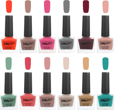 Kwality Nail Paints | Nail Polish| Nail Paint Combo Set of 12 Candy Orange-Salmon Run-Pink -Grey-Maroon-Salmon Pink-Mischievous Mint-Baby Pink-Salmon-Light Beige-Beige-Sea Green(Pack of 12)
Kwality Nail Paints | Nail Polish| Nail Paint Combo Set of 12 Candy Orange-Salmon Run-Pink -Grey-Maroon-Salmon Pink-Mischievous Mint-Baby Pink-Salmon-Light Beige-Beige-Sea Green(Pack of 12)