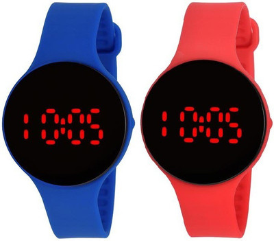 Pappi Boss - QUALITY ASSURED - Unisex Silicone Blue & Red Round Jelly Slim LED Watch - For Boys & Girls
Pappi Boss - QUALITY ASSURED - Unisex Silicone Blue & Red Round Jelly Slim LED Watch - For Boys & Girls