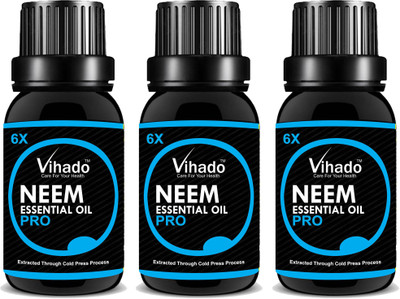 Vihado Pure and Natural Neem Oil 30 ml Pack of 3(30 ml)