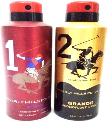 Beverly Hills Polo Club 1 AND GRANDE Deodorant Spray - For Men(350 ml, Pack of 2)
Beverly Hills Polo Club 1 AND GRANDE Deodorant Spray - For Men(350 ml, Pack of 2)
