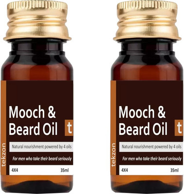 tekzon Beard Growth Oil Pack of 2 Combo Hair Oil(70 ml)