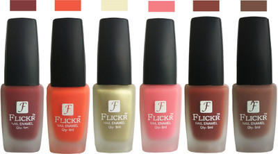Flickr VELVET MATTE NAIL POLISH Reddish Maroon,Orange,Golden,Peach,Nude,Brown(Pack of 6)
Flickr VELVET MATTE NAIL POLISH Reddish Maroon,Orange,Golden,Peach,Nude,Brown(Pack of 6)