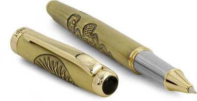 Hayman 24 CT Ganesha & Om Engraved Roller Ball Pen