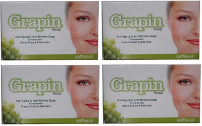 Grapin Anti-Aging & Anti-Wrinkle Soap(300 g, Pack of 4)