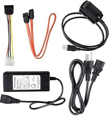 Ever Forever SATA/IDE to USB 2.0 Adapter With Power Supply Supports 2.5-Inch, 3.5-Inch, 5.25-Inch Hard Disk Drives USB Adapter(Black)
Ever Forever SATA/IDE to USB 2.0 Adapter With Power Supply Supports 2.5-Inch, 3.5-Inch, 5.25-Inch Hard Disk Drives USB Adapter(Black)