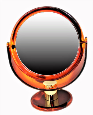 Ear Lobe & Accessories Brown Round Double-Sided Magnifying Standing Mirror Plastic Frame Small
Ear Lobe & Accessories Brown Round Double-Sided Magnifying Standing Mirror Plastic Frame Small