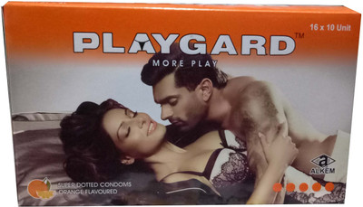 Playgard More Play Orange Flavour 10's*6 (Set of 6) Condom(Set of 6, 60S)
