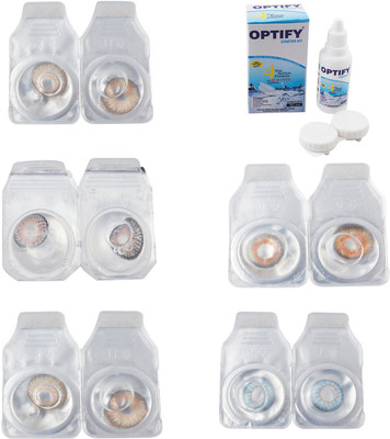 Optify Combo Pack Monthly Color Contact Lens With Solution Monthly Contact Lens(0, Gold-Grey-Hazel-Honey-Sea Blue, Pack of 5)
Optify Combo Pack Monthly Color Contact Lens With Solution Monthly Contact Lens(0, Gold-Grey-Hazel-Honey-Sea Blue, Pack of 5)