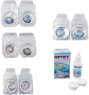 Optify Combo Pack Monthly Color Contact Lens With Solution Monthly Contact Lens(0, Blue-Brown-Violet-Blue Topaz, Pack of 4)
Optify Combo Pack Monthly Color Contact Lens With Solution Monthly Contact Lens(0, Blue-Brown-Violet-Blue Topaz, Pack of 4)
