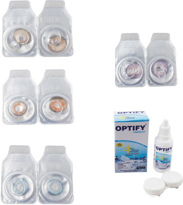 Optify Combo Pack Monthly Color Contact Lens With Solution Monthly Contact Lens(0, Hazel-Honey-Sea Blue-Violet, Pack of 4)
Optify Combo Pack Monthly Color Contact Lens With Solution Monthly Contact Lens(0, Hazel-Honey-Sea Blue-Violet, Pack of 4)
