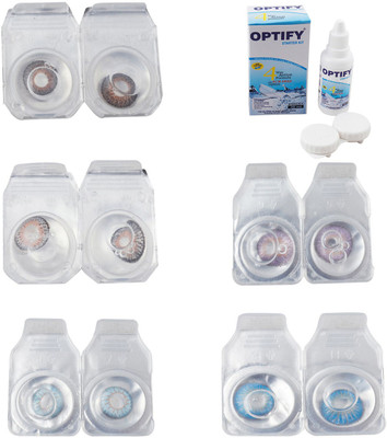 Optify Combo Pack Monthly Color Contact Lens With Solution Monthly Contact Lens(0, Brown-Grey-Sea Blue-Violet-Blue Topaz, Pack of 5)
Optify Combo Pack Monthly Color Contact Lens With Solution Monthly Contact Lens(0, Brown-Grey-Sea Blue-Violet-Blue Topaz, Pack of 5)