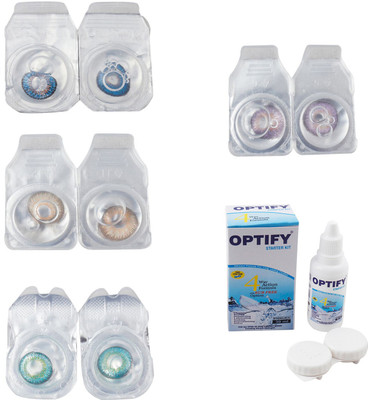 Optify Combo Pack Monthly Color Contact Lens With Solution Monthly Contact Lens(0, Blue-Hazel-Green Turquoise-Violet, Pack of 4)
Optify Combo Pack Monthly Color Contact Lens With Solution Monthly Contact Lens(0, Blue-Hazel-Green Turquoise-Violet, Pack of 4)
