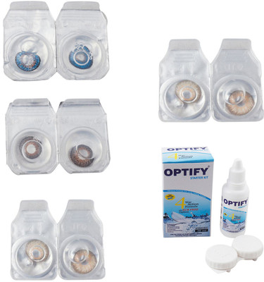 Optify Combo Pack Monthly Color Contact Lens With Solution Monthly Contact Lens(0, Blue-Brown-Gold-Hazel, Pack of 4)
Optify Combo Pack Monthly Color Contact Lens With Solution Monthly Contact Lens(0, Blue-Brown-Gold-Hazel, Pack of 4)