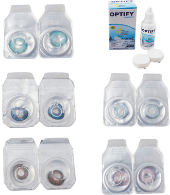 Optify Combo Pack Monthly Color Contact Lens With Solution Monthly Contact Lens(0, Aqua-Blue-Brown-Sea Blue-Violet, Pack of 5)
Optify Combo Pack Monthly Color Contact Lens With Solution Monthly Contact Lens(0, Aqua-Blue-Brown-Sea Blue-Violet, Pack of 5)