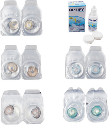 Optify Combo Pack Monthly Color Contact Lens With Solution Monthly Contact Lens(0, Natural Grey-Gold-Grey-Sea Blue-Green Turquoise, Pack of 5)
Optify Combo Pack Monthly Color Contact Lens With Solution Monthly Contact Lens(0, Natural Grey-Gold-Grey-Sea Blue-Green Turquoise, Pack of 5)