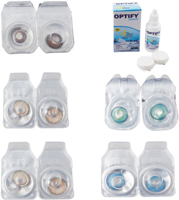 Optify Combo Pack Monthly Color Contact Lens With Solution Monthly Contact Lens(0, Brown-Gold-Hazel-Green Turquoise-Blue Topaz, Pack of 5)
Optify Combo Pack Monthly Color Contact Lens With Solution Monthly Contact Lens(0, Brown-Gold-Hazel-Green Turquoise-Blue Topaz, Pack of 5)