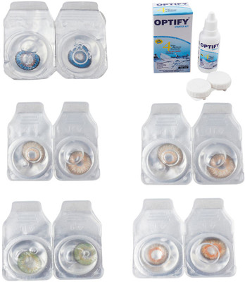 Optify Combo Pack Monthly Color Contact Lens With Solution Monthly Contact Lens(0, Blue-Gold-Green-Hazel-Honey, Pack of 5)
Optify Combo Pack Monthly Color Contact Lens With Solution Monthly Contact Lens(0, Blue-Gold-Green-Hazel-Honey, Pack of 5)