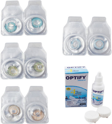 Optify Combo Pack Monthly Color Contact Lens With Solution Monthly Contact Lens(0, Aqua-Green-Hazel-Sea Blue, Pack of 4)
Optify Combo Pack Monthly Color Contact Lens With Solution Monthly Contact Lens(0, Aqua-Green-Hazel-Sea Blue, Pack of 4)