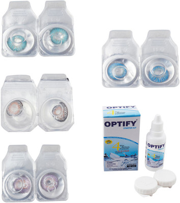 Optify Combo Pack Monthly Color Contact Lens With Solution Monthly Contact Lens(0, Aqua-Grey-Violet-Blue Topaz, Pack of 4)
Optify Combo Pack Monthly Color Contact Lens With Solution Monthly Contact Lens(0, Aqua-Grey-Violet-Blue Topaz, Pack of 4)