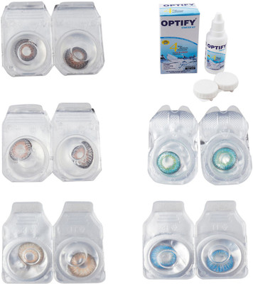 Optify Combo Pack Monthly Color Contact Lens With Solution Monthly Contact Lens(0, Brown-Grey-Hazel-Green Turquoise-Blue Topaz, Pack of 5)
Optify Combo Pack Monthly Color Contact Lens With Solution Monthly Contact Lens(0, Brown-Grey-Hazel-Green Turquoise-Blue Topaz, Pack of 5)