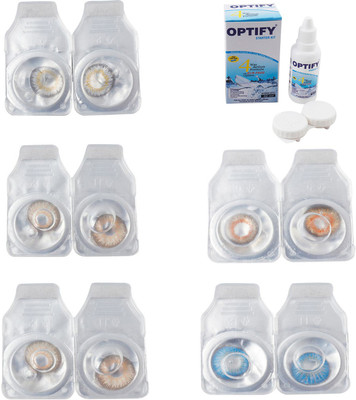 Optify Combo Pack Monthly Color Contact Lens With Solution Monthly Contact Lens(0, Natural Grey-Gold-Hazel-Honey-Blue Topaz, Pack of 5)
Optify Combo Pack Monthly Color Contact Lens With Solution Monthly Contact Lens(0, Natural Grey-Gold-Hazel-Honey-Blue Topaz, Pack of 5)