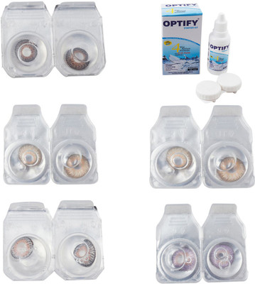 Optify Combo Pack Monthly Color Contact Lens With Solution Monthly Contact Lens(0, Brown-Gold-Grey-Hazel-Violet, Pack of 5)
Optify Combo Pack Monthly Color Contact Lens With Solution Monthly Contact Lens(0, Brown-Gold-Grey-Hazel-Violet, Pack of 5)