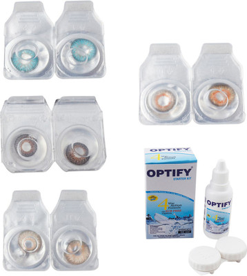 Optify Combo Pack Monthly Color Contact Lens With Solution Monthly Contact Lens(0, Aqua-Brown-Gold-Honey, Pack of 4)
Optify Combo Pack Monthly Color Contact Lens With Solution Monthly Contact Lens(0, Aqua-Brown-Gold-Honey, Pack of 4)