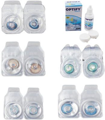 Optify Combo Pack Monthly Color Contact Lens With Solution Monthly Contact Lens(0, Blue-Hazel-Sea Blue-Green Turquoise-Blue Topaz, Pack of 5)
Optify Combo Pack Monthly Color Contact Lens With Solution Monthly Contact Lens(0, Blue-Hazel-Sea Blue-Green Turquoise-Blue Topaz, Pack of 5)