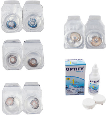 Optify Combo Pack Monthly Color Contact Lens With Solution Monthly Contact Lens(0, Blue-Brown-Grey-Hazel, Pack of 4)
Optify Combo Pack Monthly Color Contact Lens With Solution Monthly Contact Lens(0, Blue-Brown-Grey-Hazel, Pack of 4)