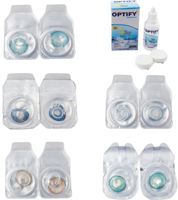 Optify Combo Pack Monthly Color Contact Lens With Solution Monthly Contact Lens(0, Aqua-Blue-Gold-Sea Blue-Green Turquoise, Pack of 5)
Optify Combo Pack Monthly Color Contact Lens With Solution Monthly Contact Lens(0, Aqua-Blue-Gold-Sea Blue-Green Turquoise, Pack of 5)