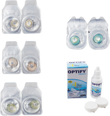 Optify Combo Pack Monthly Color Contact Lens With Solution Monthly Contact Lens(0, Natural Grey-Gold-Green-Green Turquoise, Pack of 4)
Optify Combo Pack Monthly Color Contact Lens With Solution Monthly Contact Lens(0, Natural Grey-Gold-Green-Green Turquoise, Pack of 4)