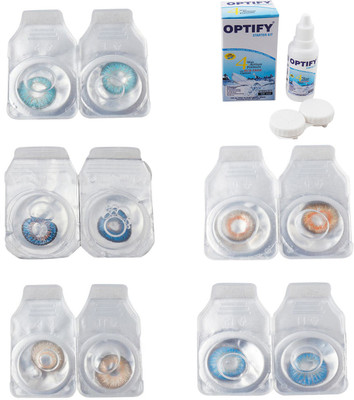 Optify Combo Pack Monthly Color Contact Lens With Solution Monthly Contact Lens(0, Aqua-Blue-Gold-Honey-Blue Topaz, Pack of 5)
Optify Combo Pack Monthly Color Contact Lens With Solution Monthly Contact Lens(0, Aqua-Blue-Gold-Honey-Blue Topaz, Pack of 5)