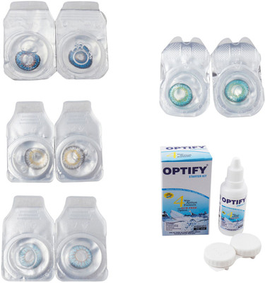 Optify Combo Pack Monthly Color Contact Lens With Solution Monthly Contact Lens(0, Blue-Natural Grey-Sea Blue-Green Turquoise, Pack of 4)
Optify Combo Pack Monthly Color Contact Lens With Solution Monthly Contact Lens(0, Blue-Natural Grey-Sea Blue-Green Turquoise, Pack of 4)