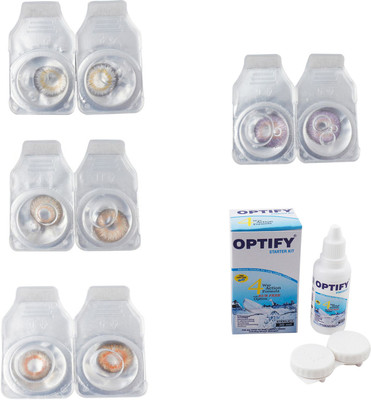 Optify Combo Pack Monthly Color Contact Lens With Solution Monthly Contact Lens(0, Natural Grey-Gold-Honey-Violet, Pack of 4)
Optify Combo Pack Monthly Color Contact Lens With Solution Monthly Contact Lens(0, Natural Grey-Gold-Honey-Violet, Pack of 4)
