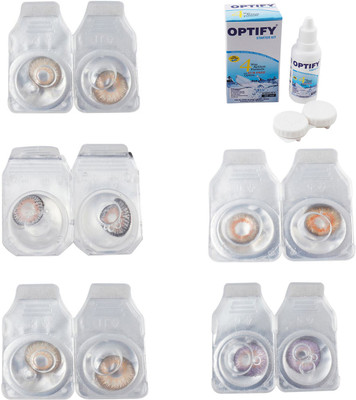 Optify Combo Pack Monthly Color Contact Lens With Solution Monthly Contact Lens(0, Gold-Grey-Hazel-Honey-Violet, Pack of 5)
Optify Combo Pack Monthly Color Contact Lens With Solution Monthly Contact Lens(0, Gold-Grey-Hazel-Honey-Violet, Pack of 5)