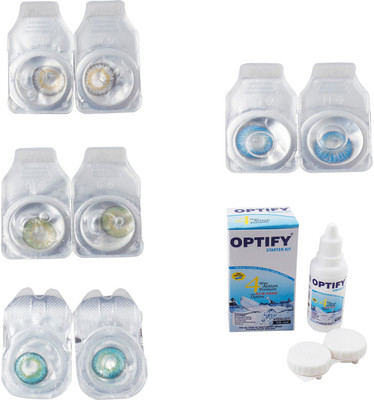 Optify Combo Pack Monthly Color Contact Lens With Solution Monthly Contact Lens(0, Natural Grey-Green-Green Turquoise-Blue Topaz, Pack of 4)
Optify Combo Pack Monthly Color Contact Lens With Solution Monthly Contact Lens(0, Natural Grey-Green-Green Turquoise-Blue Topaz, Pack of 4)