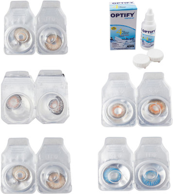 Optify Combo Pack Monthly Color Contact Lens With Solution Monthly Contact Lens(0, Gold-Grey-Hazel-Honey-Blue Topaz, Pack of 5)
Optify Combo Pack Monthly Color Contact Lens With Solution Monthly Contact Lens(0, Gold-Grey-Hazel-Honey-Blue Topaz, Pack of 5)
