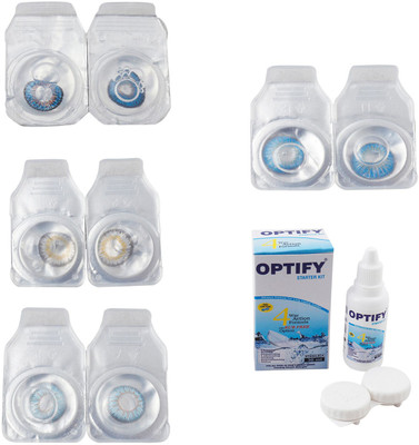 Optify Combo Pack Monthly Color Contact Lens With Solution Monthly Contact Lens(0, Blue-Natural Grey-Sea Blue-Blue Topaz, Pack of 4)
Optify Combo Pack Monthly Color Contact Lens With Solution Monthly Contact Lens(0, Blue-Natural Grey-Sea Blue-Blue Topaz, Pack of 4)